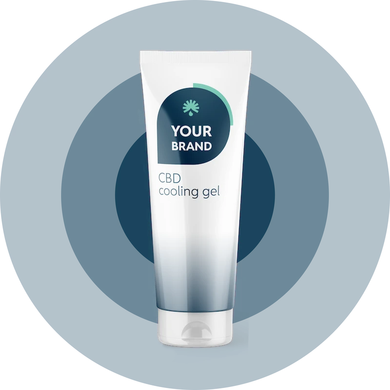 White label cbd cooling gel manufacturing by Hempo Solutions