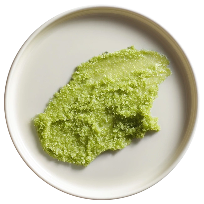 Restoring CBD body scrub with Himalayan salt, cbd isolate, and botanical oils for exfoliation and skin renewal